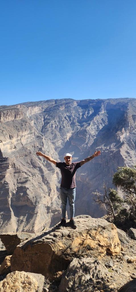 Sunset view hill jabal shams photo 1