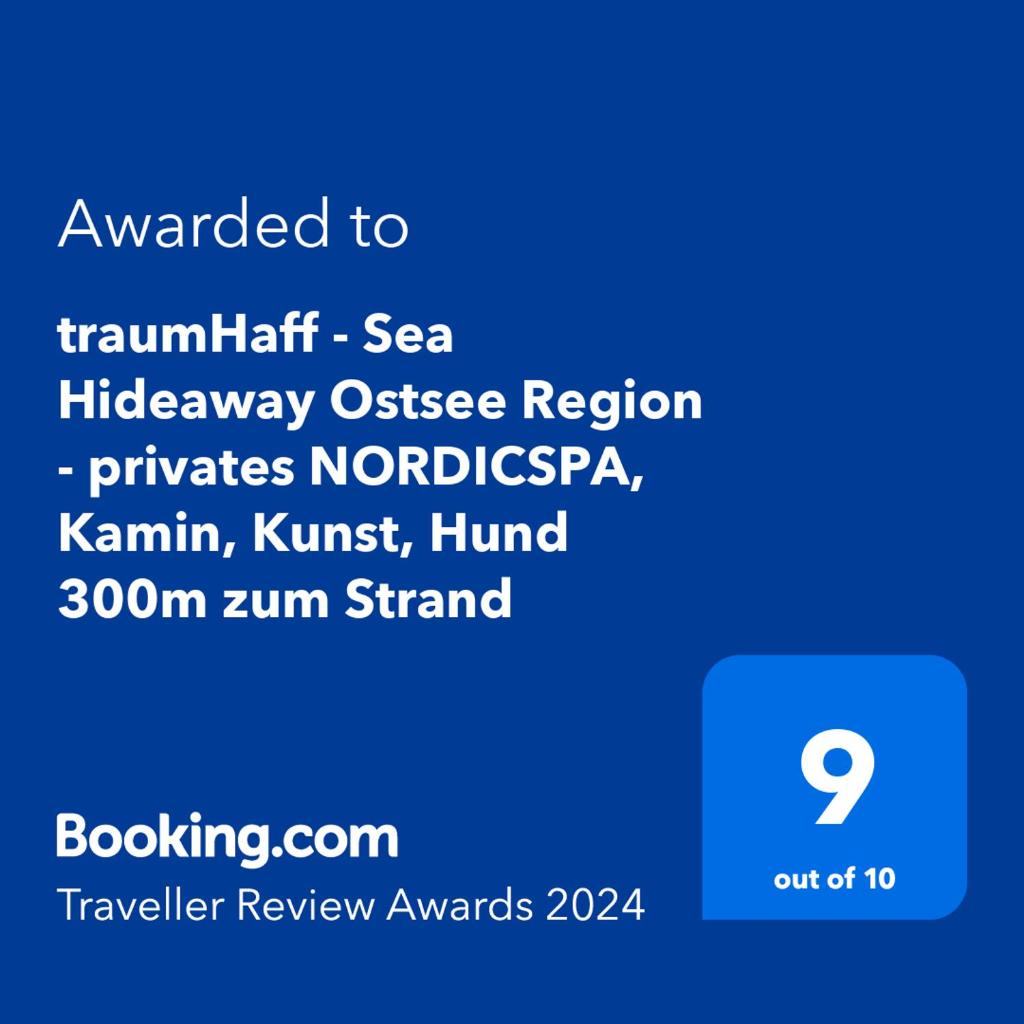 traumHaff - Sea Hideaway Ostsee Region - privates NORDICSPA, Kamin, Kunst, Hund 300m zum Strand photo 1