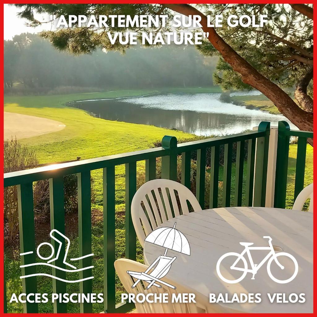 "AUX BALCONS DES PINS" Appartement 7 personnes, vue golf, accès parc aquatique gratuit photo 1