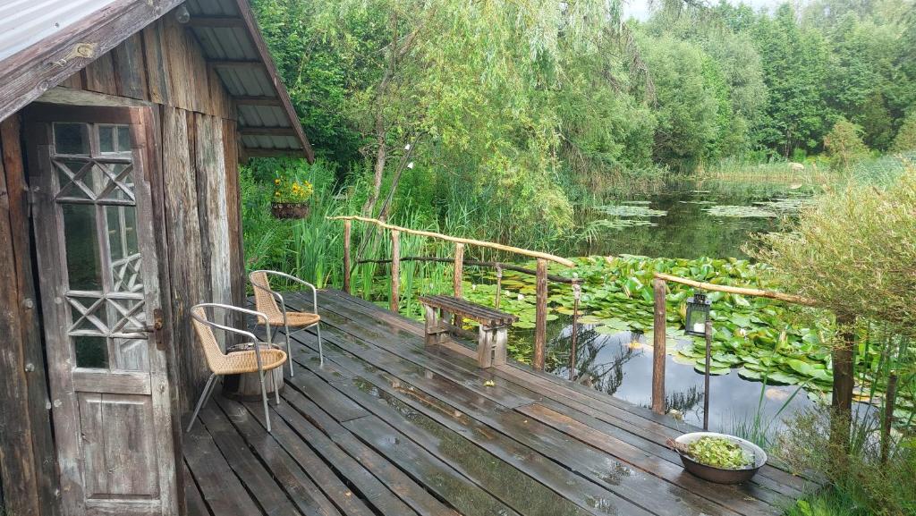 Idilliska Latgaliešu lauku māja ar melno pirti photo 1