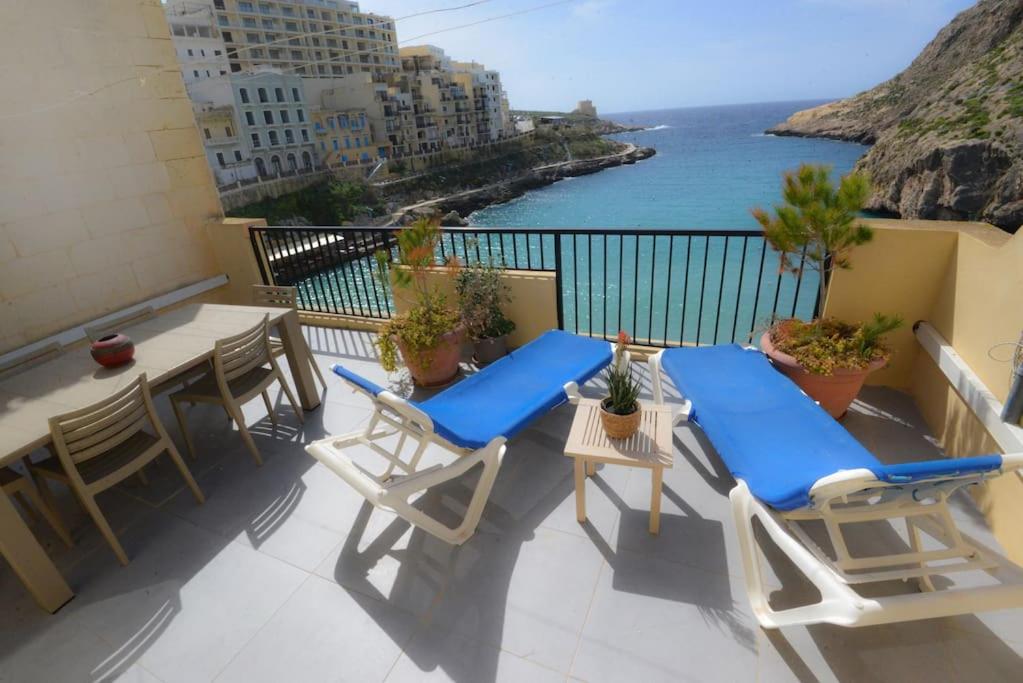 Seafront duplex Penthouse with Terrace overlooking Xlendi Bay