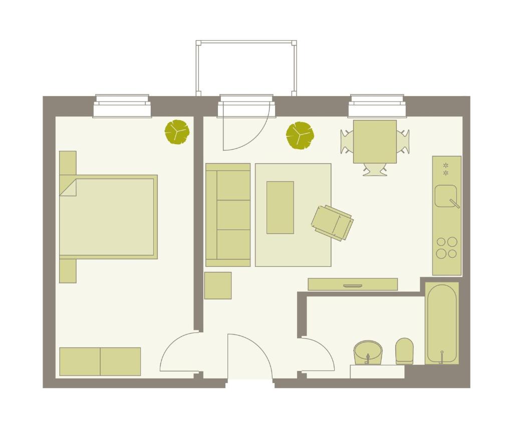 Апартаменты (Апартаменты), Aparthotel am Zwinger