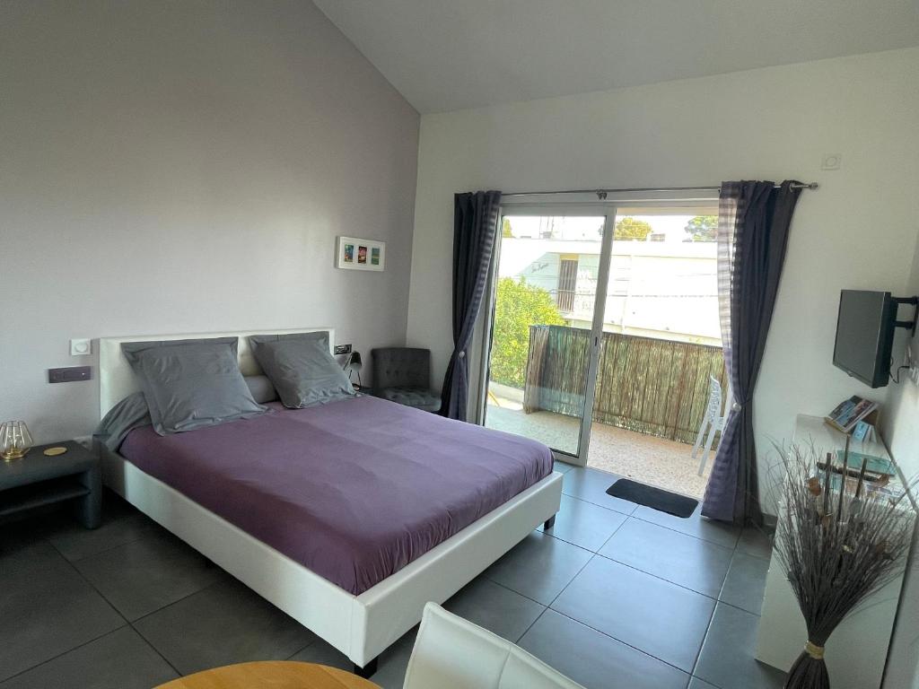 Plage à 400 m Studio tout confort Terrasse Clim Parking Room Type - Apartment with Terrace