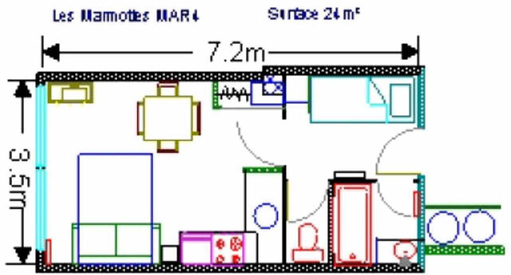 Résidence MARMOTTES - Studio pour 4 Personnes 004 photo 4