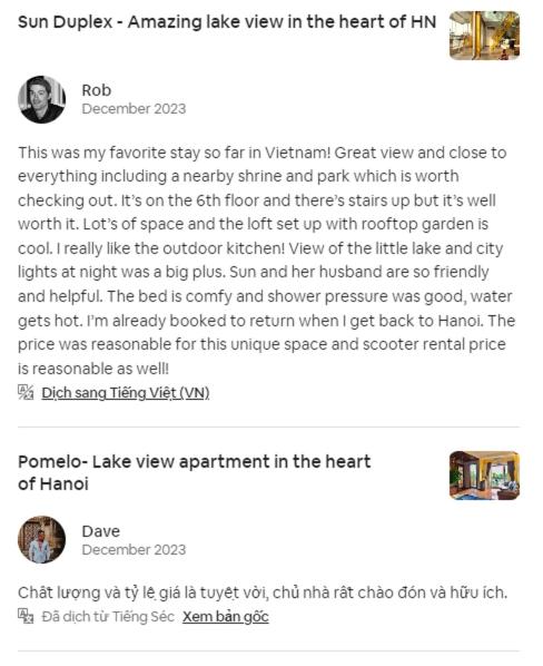 Sun Duplex - Amazing lake view the heart of HN