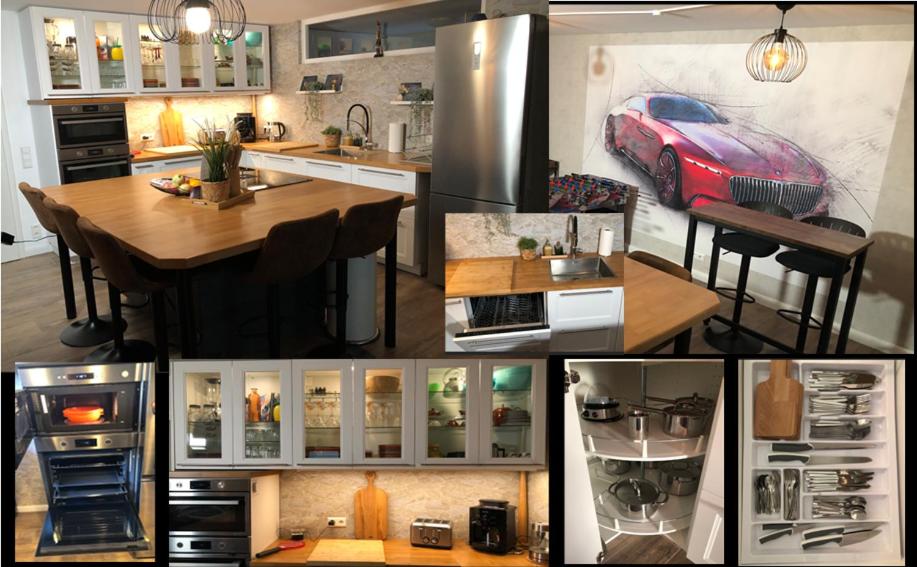 Stylisches Maybach Appartement mit Terrasse für 5-7 Personen, 5 Betten, große Kochinsel, Homeoffice mit 250Mbit WLAN photo 3