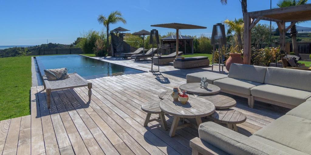 Villa Piscine vue mer plein sud photo 2