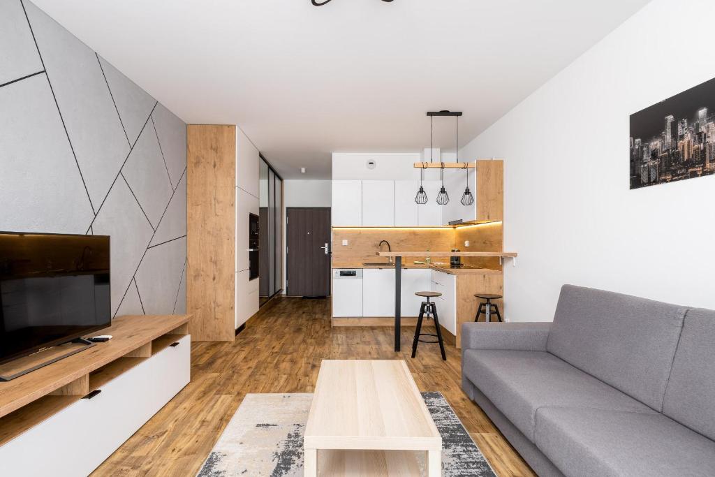 Wiślane Tarasy 2 0 Chic Studio by BookingHost - Tap to explore photos