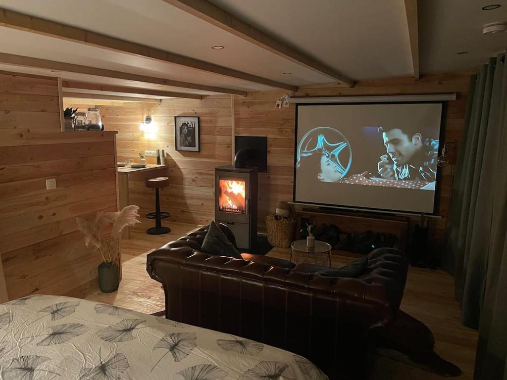 Cabane bien belge avec cinéma et jacuzzi photo 1