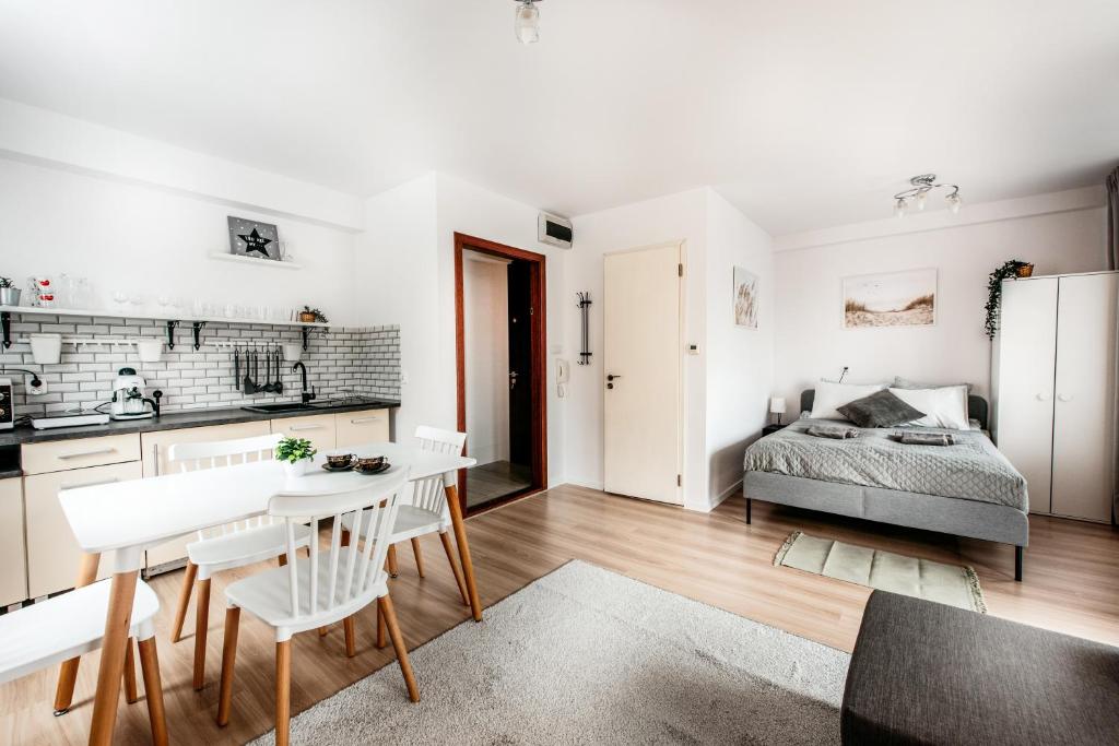 Rooms of Fully-furnished Apartment with Air Conditioning for families, Cracow Old Town