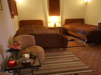 Двухместный (Двухместный номер «Хамса» с 2 отдельными кроватями), Riad Spa du Chameau