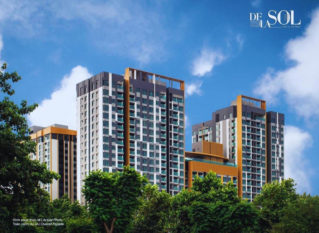 Luxury Delasol Studio- Free Infinity Pool- Near District 1- T-HOUSING
