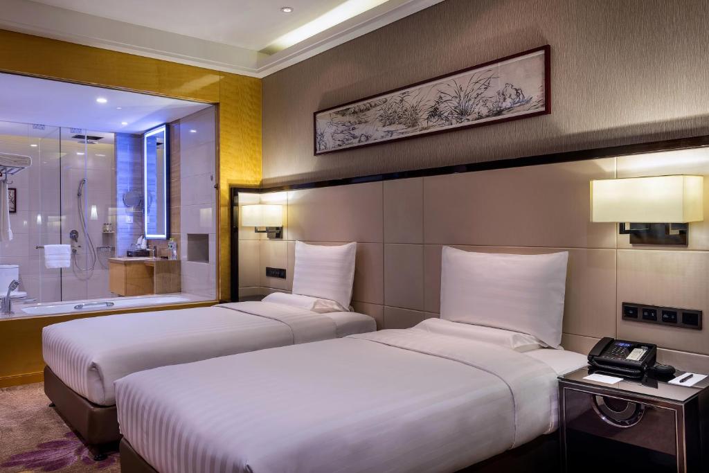 Двухместный (Двухместный номер Делюкс с 2 отдельными кроватями), Pullman Qingdao Ziyue