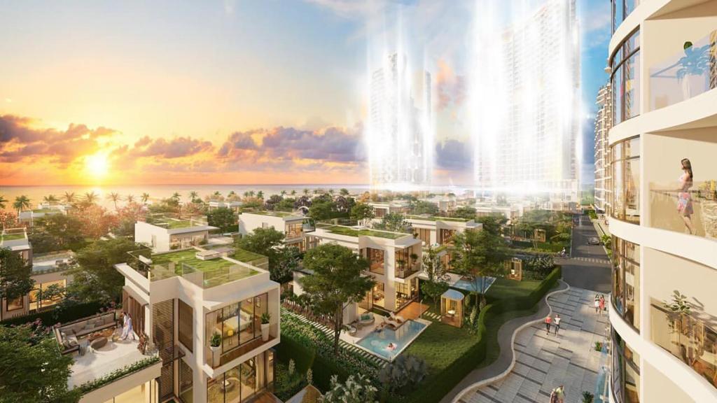 L4 Family ARIA Vung Tau Private Beach Resort, Căn hộ Vũng Tàu 91m2 view biển, Bãi biển riêng