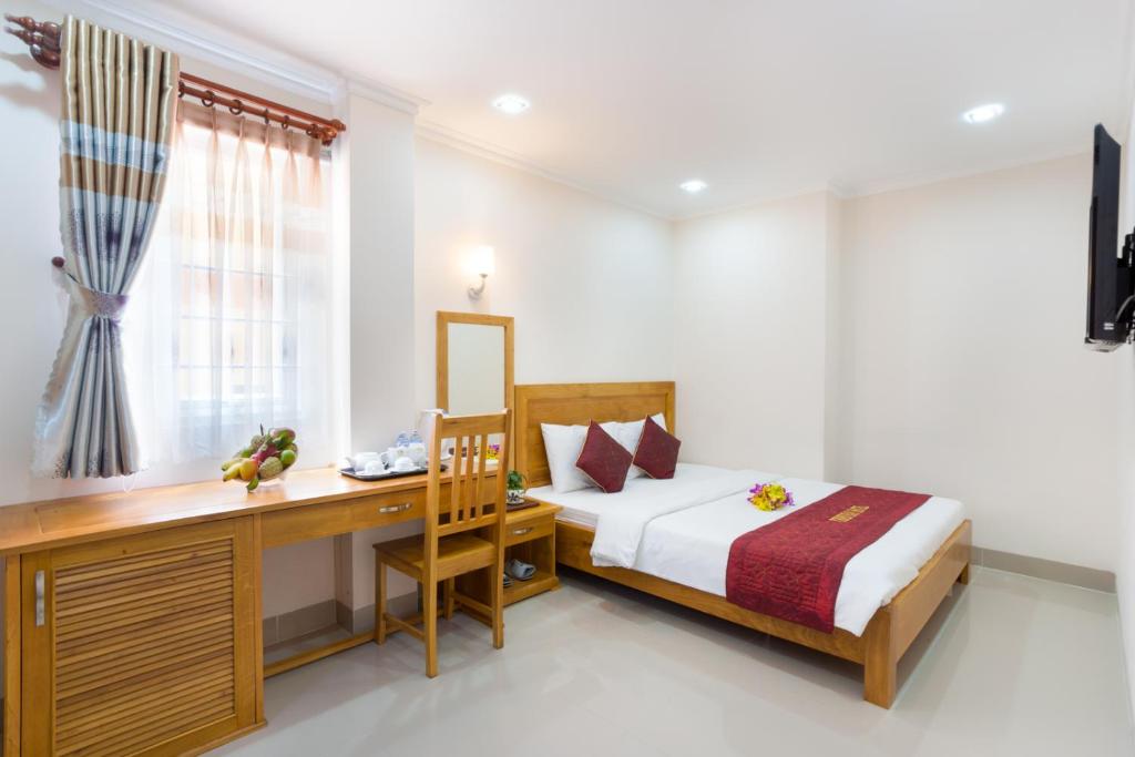 Двухместный (Улучшенный двухместный номер с 1 кроватью), Thien Hai Hotel