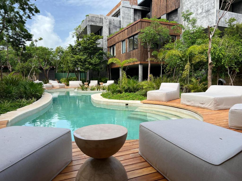 Tulum 2BR Jacuzzi Privado Lujo & Piscinas Humana 800m Playa, Tulum