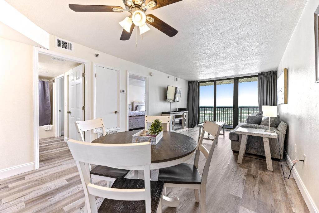 Ocean View with a beachfront pool at Ocean Trillium Condo ~ 304 image
