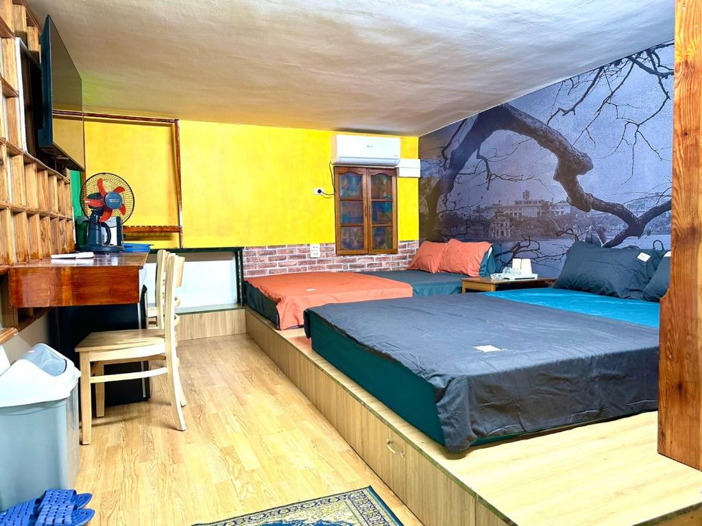 Bungalow House,2 bedrooms,Old Quarter, Near Hoankiem Lake