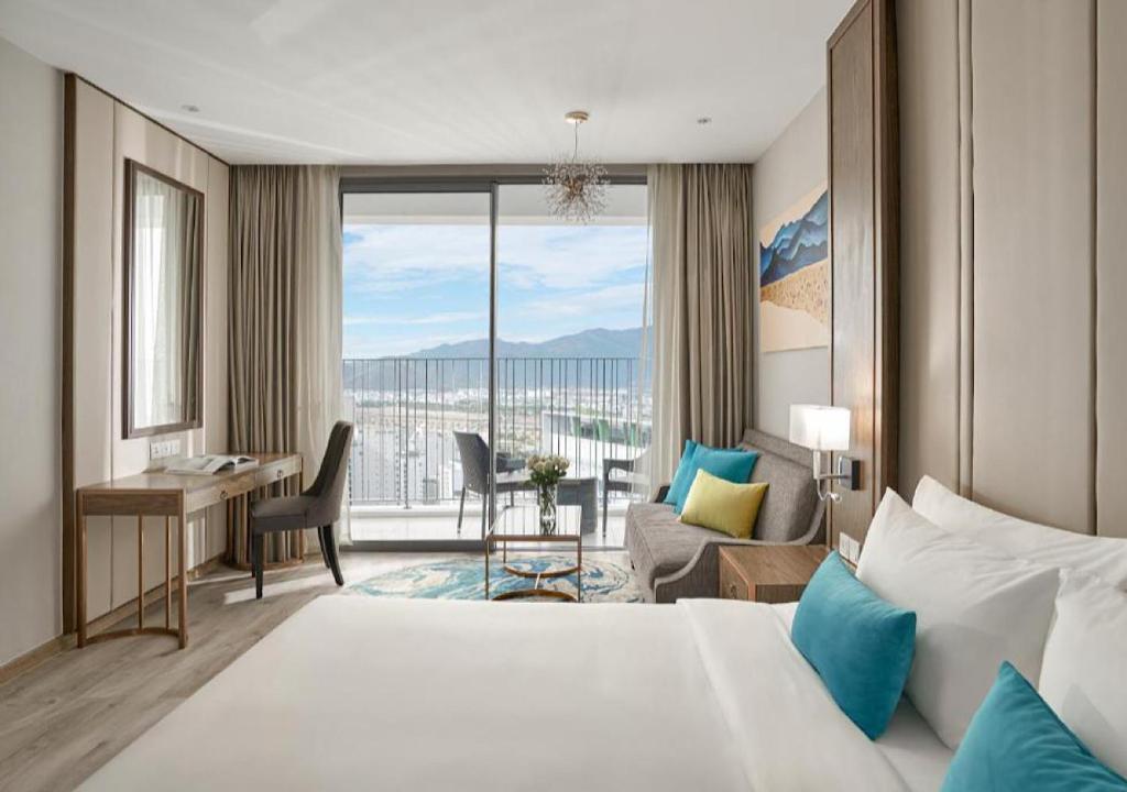 Panorama Autumn Leaves Nha Trang Beach