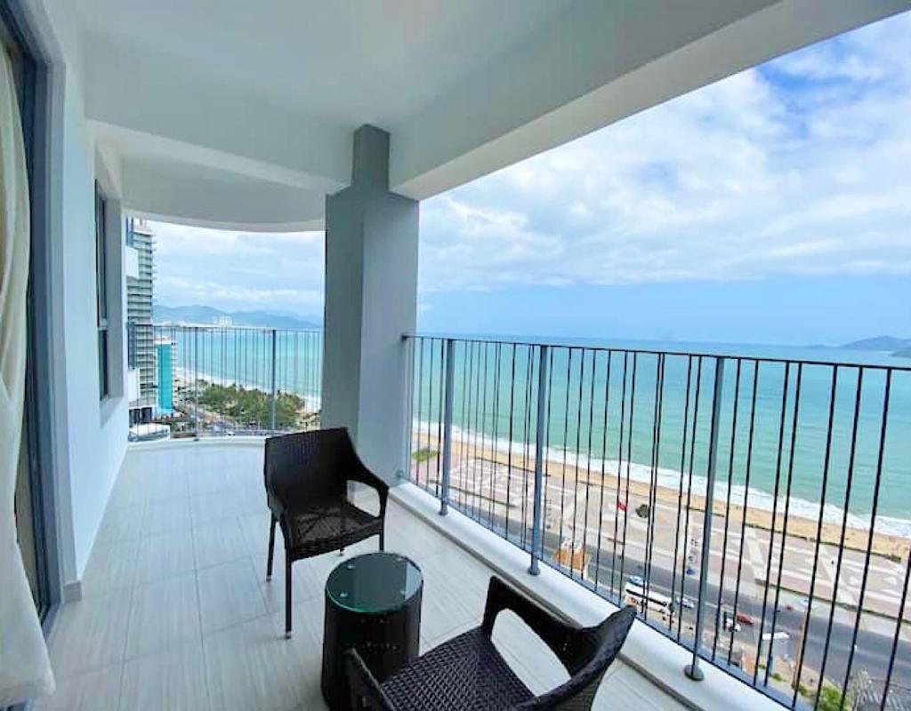 Panorama Autumn Leaves Nha Trang Beach