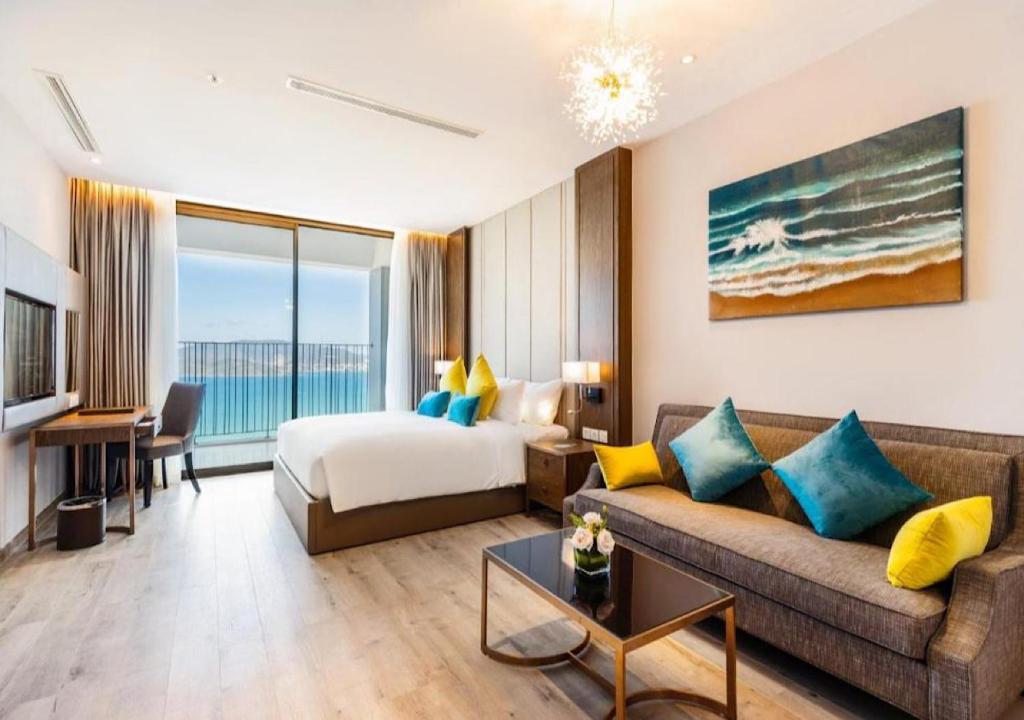 Panorama Autumn Leaves Nha Trang Beach