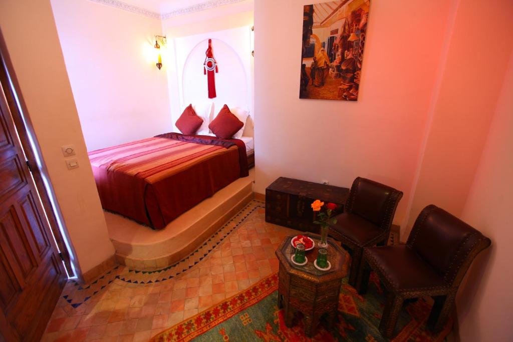 Двухместный (Стандартный двухместный номер с 1 кроватью), Riad Arbre Bleu