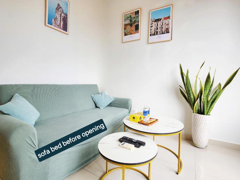 City View, 1km to Center, BR & Sofa bed, Free Gym