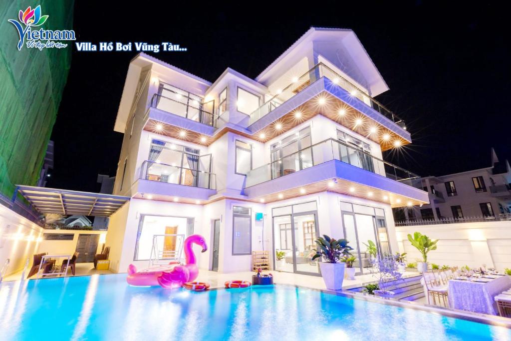 Villa Hồ Bơi đẹp SÁT BIỂN Resort LONG CONG vip