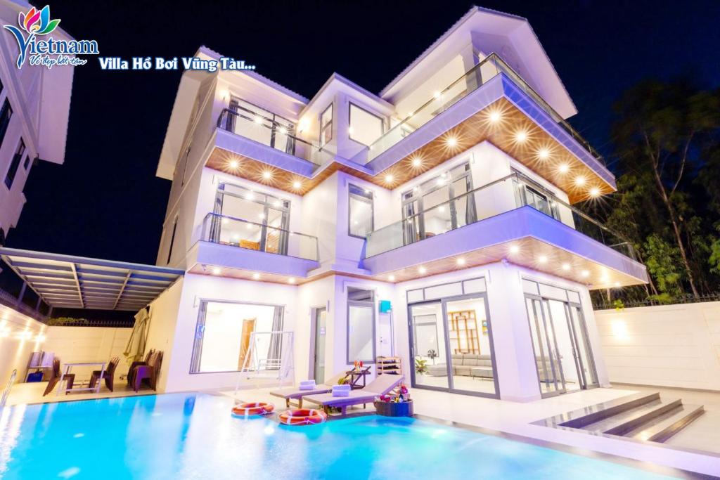 Villa Hồ Bơi đẹp SÁT BIỂN Resort LONG CONG vip