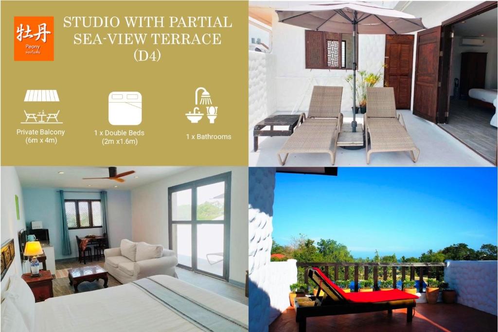 BTC Boutique Resort Private Pool Villas and Studios Hua Hin บ้านทะเลจีน บูติค รีสอร์ท หัวหิน Room Type - Studio with Terrace