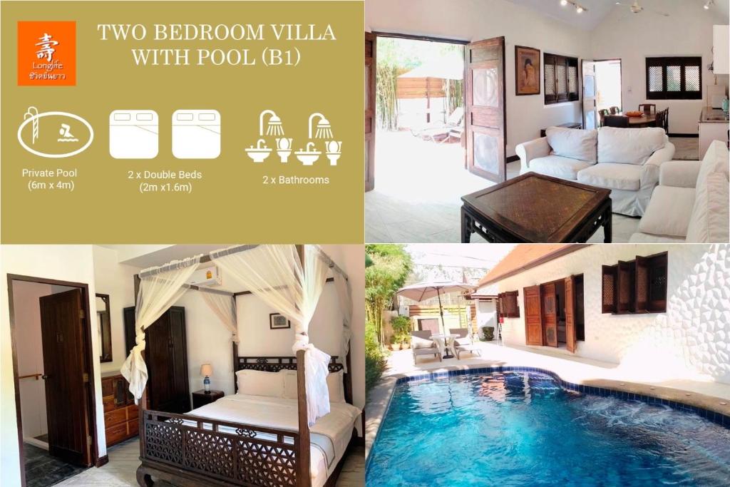 BTC Boutique Resort Private Pool Villas and Studios Hua Hin บ้านทะเลจีน บูติค รีสอร์ท หัวหิน Room Type - Two-Bedroom Villa with Private Pool