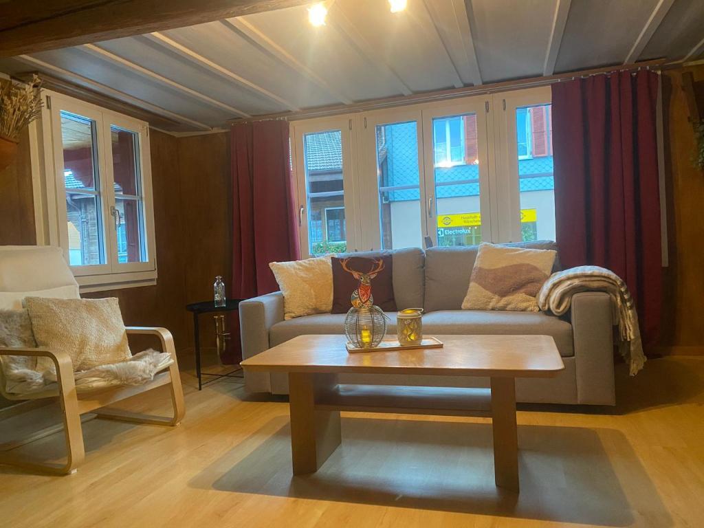 Cosy apartment in heritage protected swiss chalet - Tap to explore photos