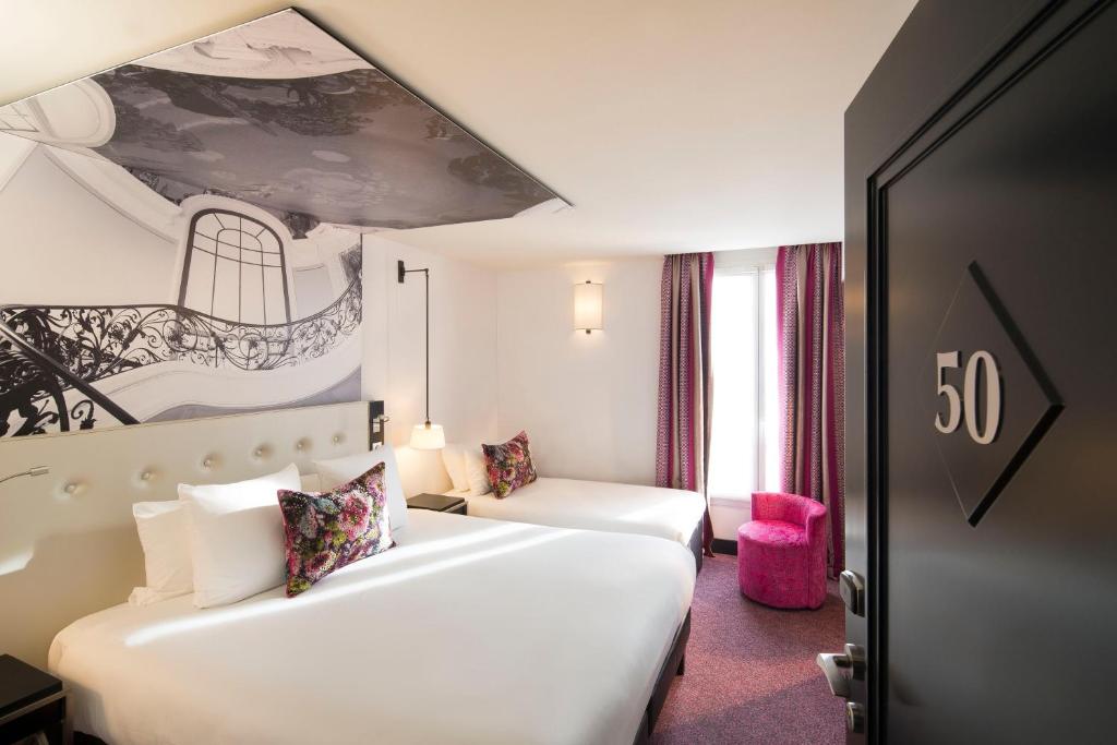 Двухместный (Двухместный номер Делюкс с 1 кроватью), Hôtel Gustave