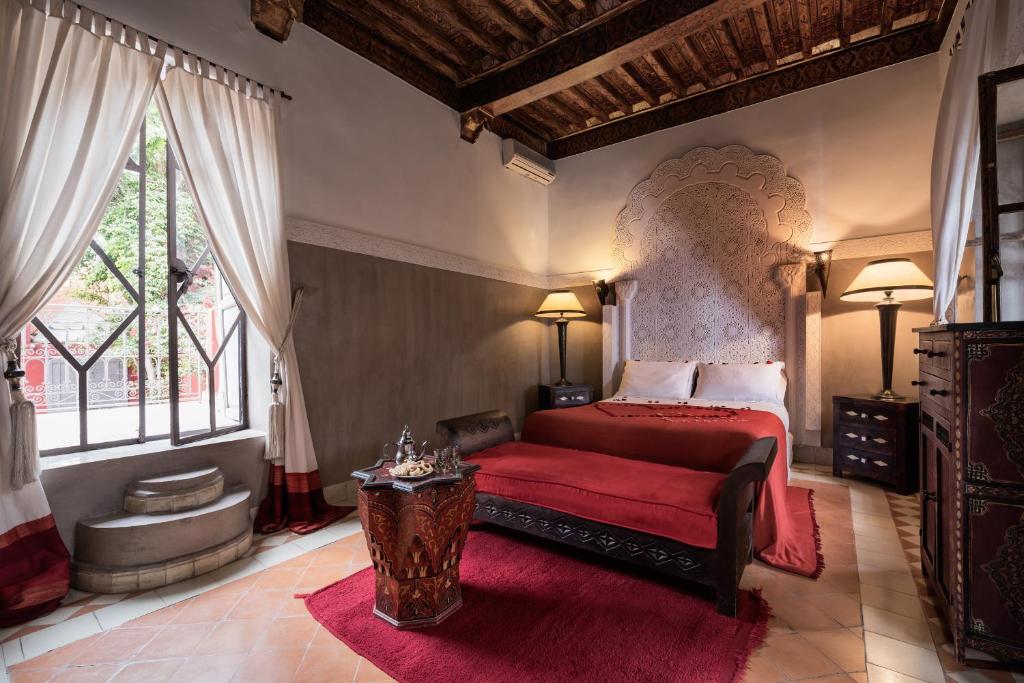 Двухместный (Двухместный номер Делюкс с 1 кроватью и террасой), Riad Les Jardins d'Henia