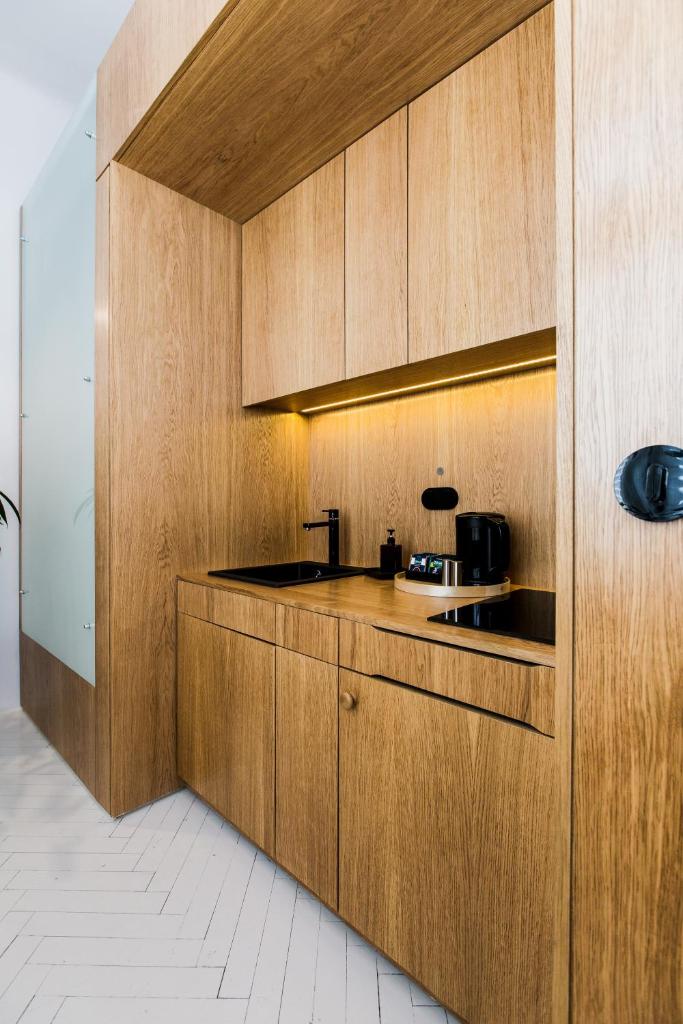 Двухместный (Апартаменты-студио с видом на внутренний двор), Apartamenty Browar Perła - Perła Brewery Apartments