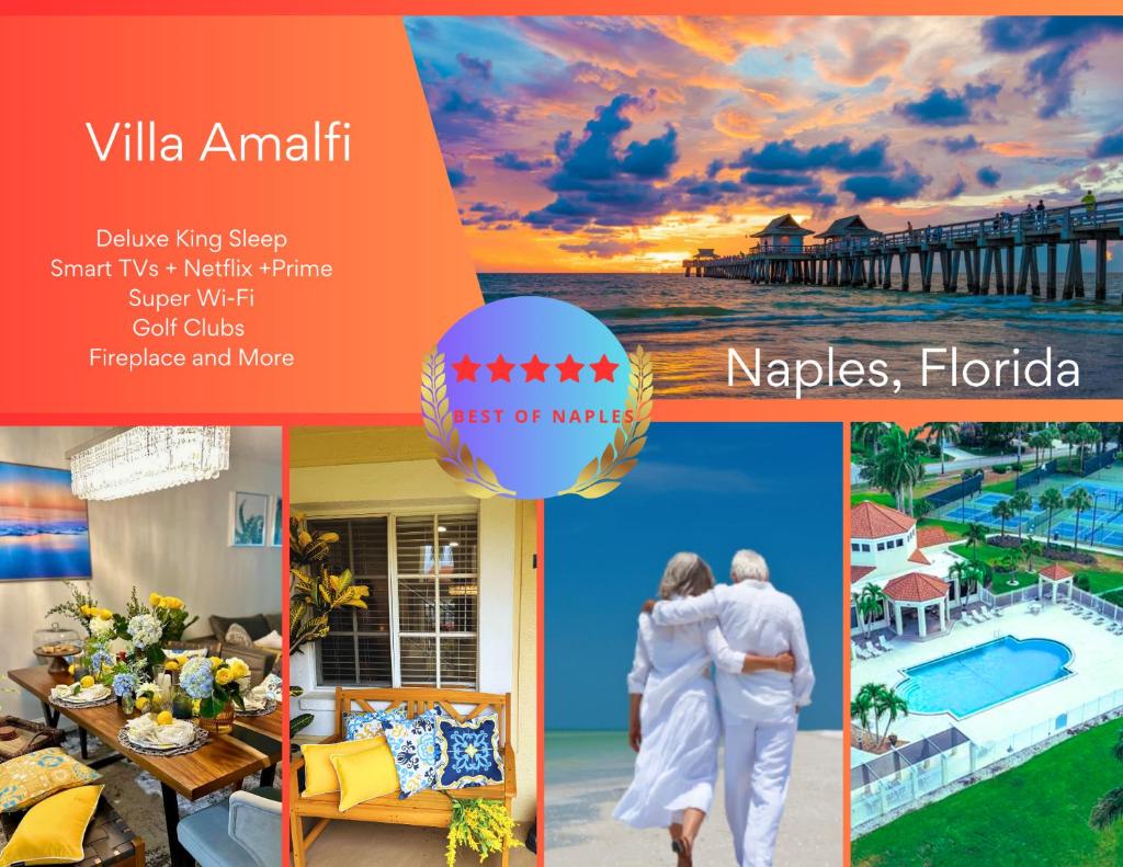 Villa Amalfi -Golf Clubs -Deluxe Sleep-Smart TVs-2 Pools-Pets-Beach-WiFi image