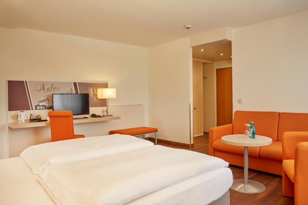 Двухместный (Двухместный номер Делюкс с 1 кроватью), H+ Hotel Limes Thermen Aalen