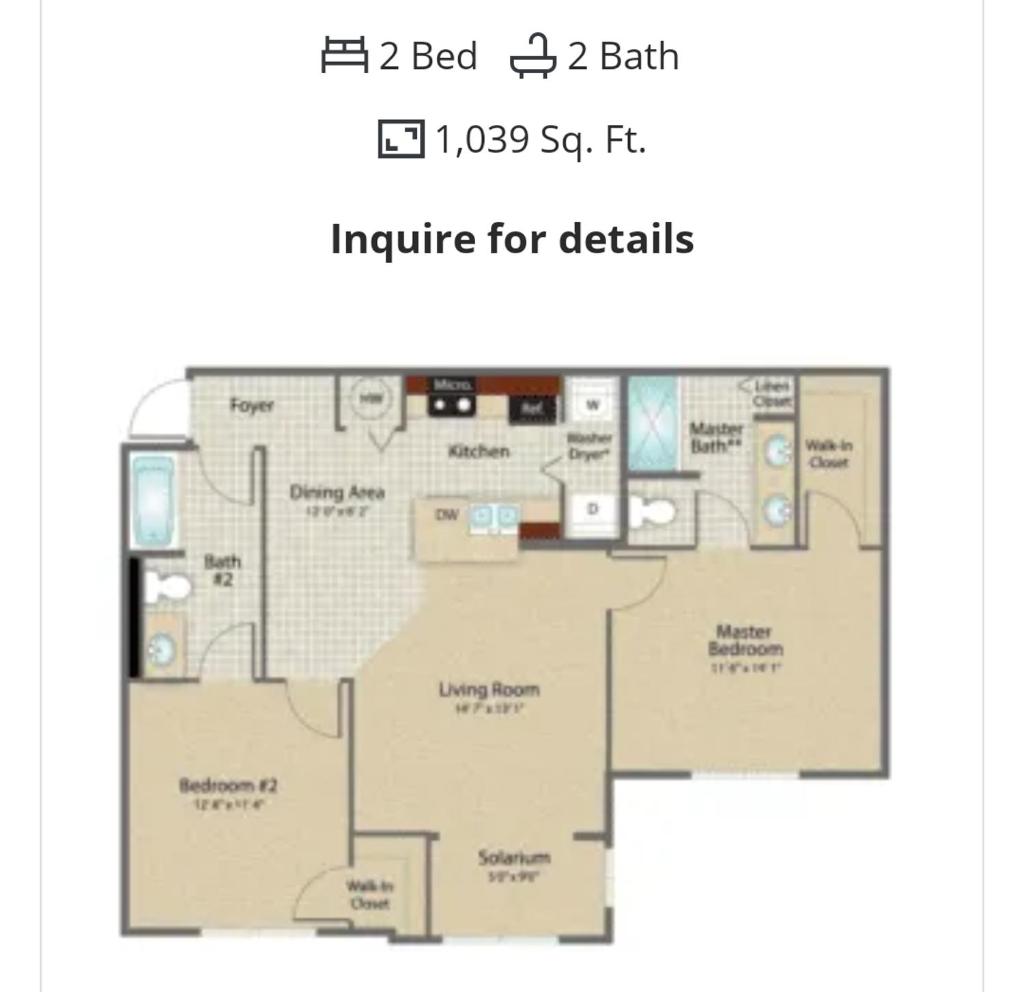2 Master Bedrooms, Gated Community by UNF image