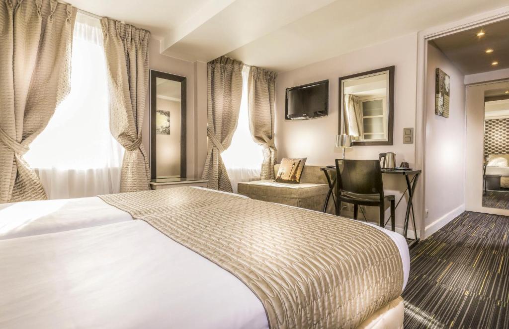 Двухместный (Двухместный номер с 2 отдельными кроватями), Hotel Ile de France Opéra