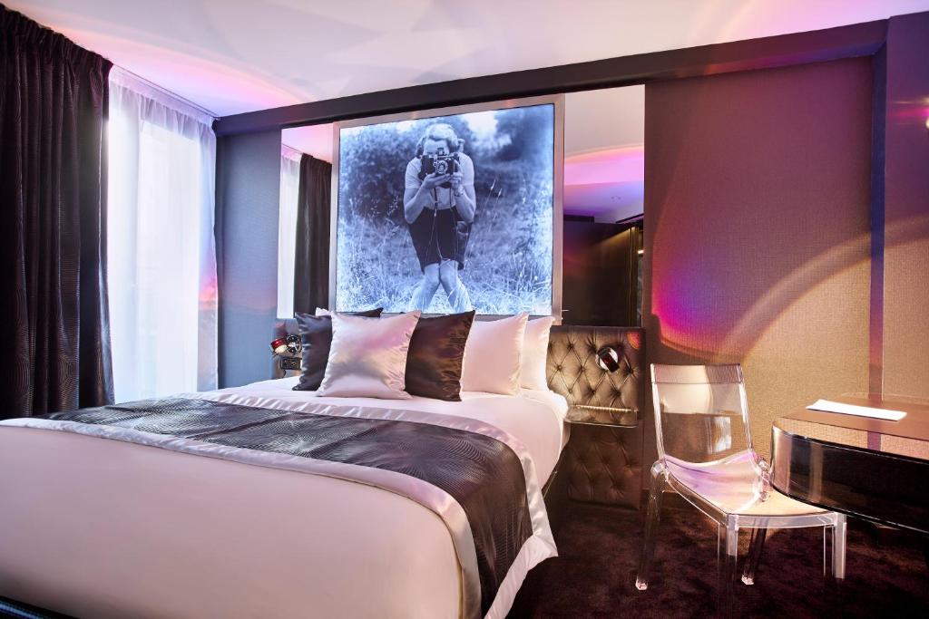 Двухместный (Улучшенный двухместный номер с 1 кроватью), Déclic Hotel