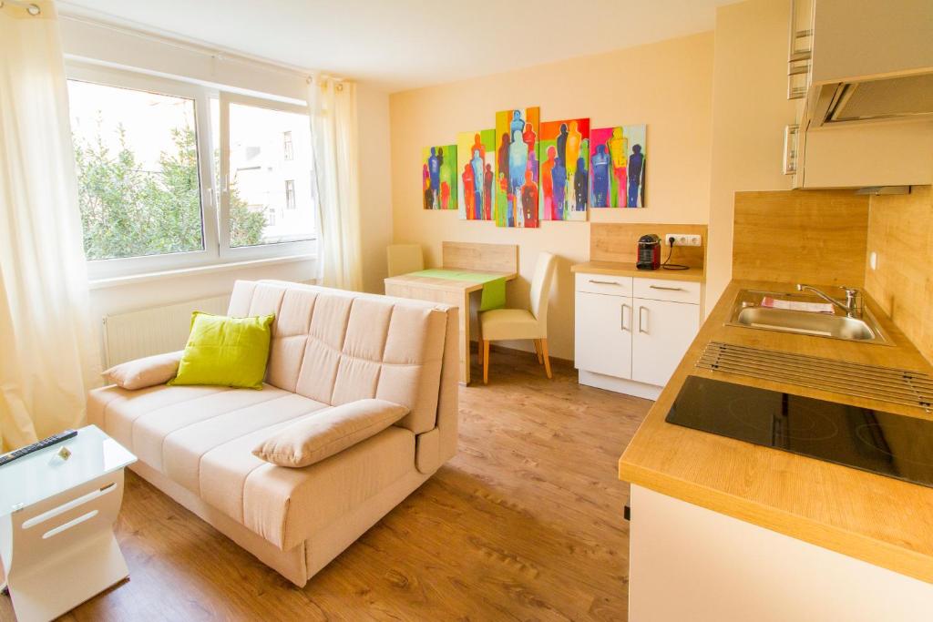 Апартаменты (Апартаменты с 1 спальней), Apartmenthotel Residenz Donaucity