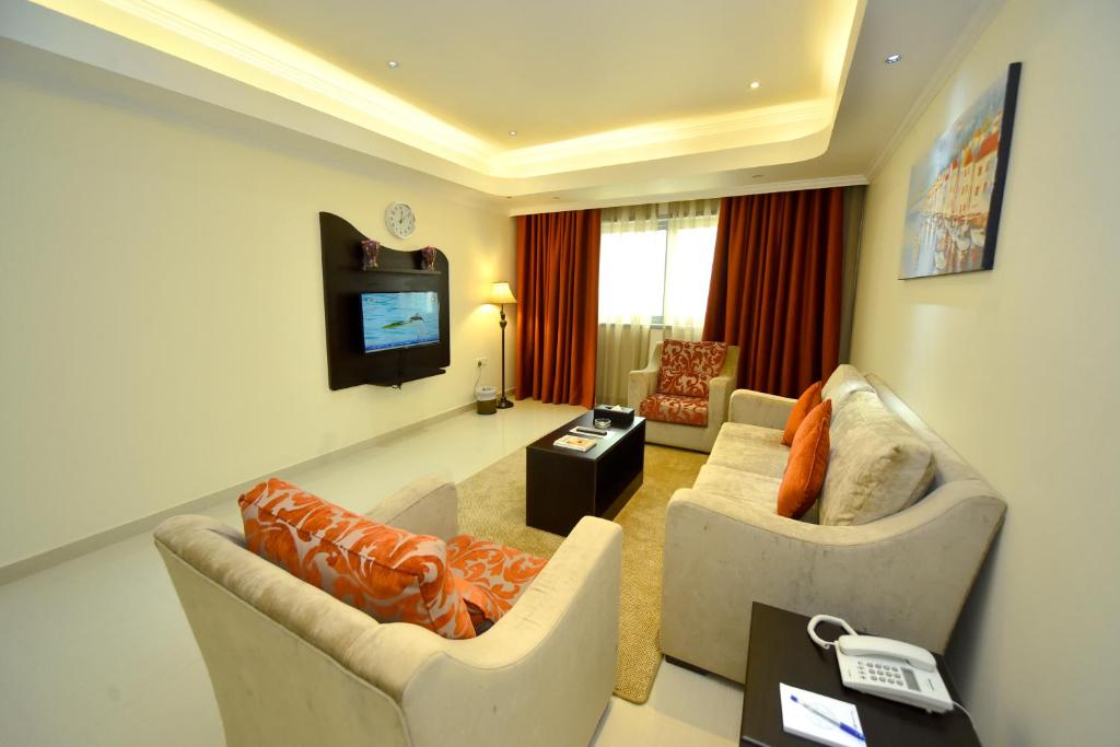 Сьюит (Люкс с 2 спальнями (для 4 взрослых)), Апарт-отель Alain Hotel Apartments Ajman