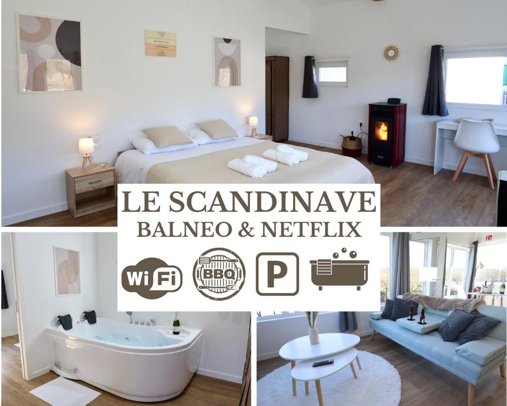 Le Scandinave - Balnéo & Netflix - Terrasse Barbecue - Confort & Détente - Piste Cyclable Meuse