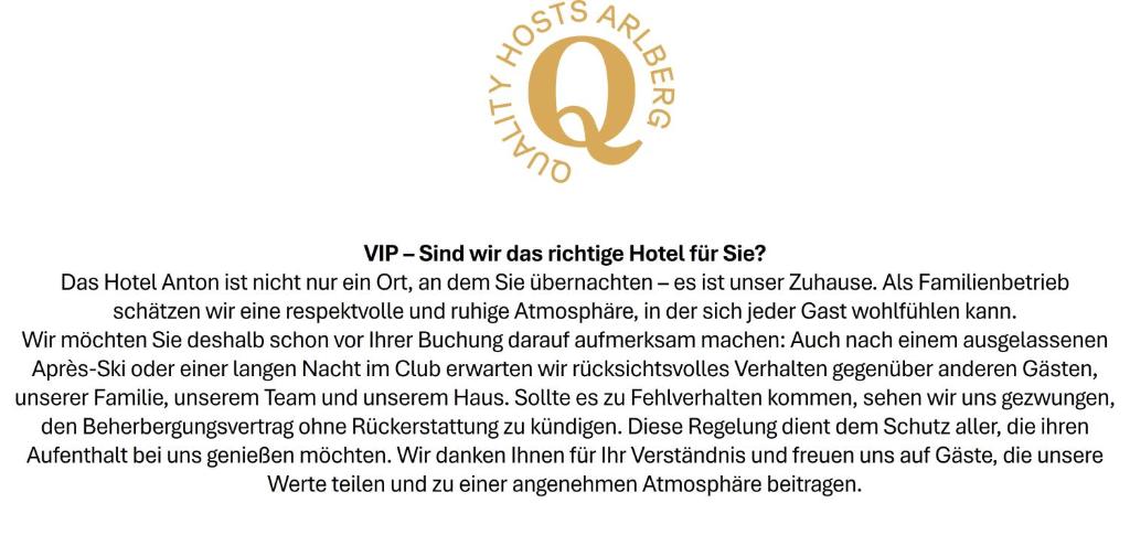 Quality Hosts Arlberg - Hotel ANTON photo 1