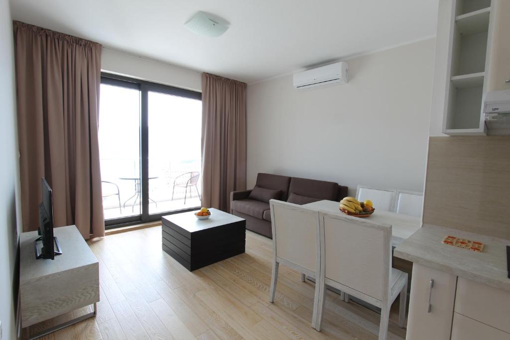 Апартаменты (Апартаменты с 1 спальней и балконом с видом на море), Apartments Aqua
