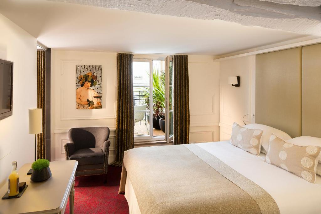Двухместный (Двухместный номер с 1 кроватью и террасой), Hôtel Molière