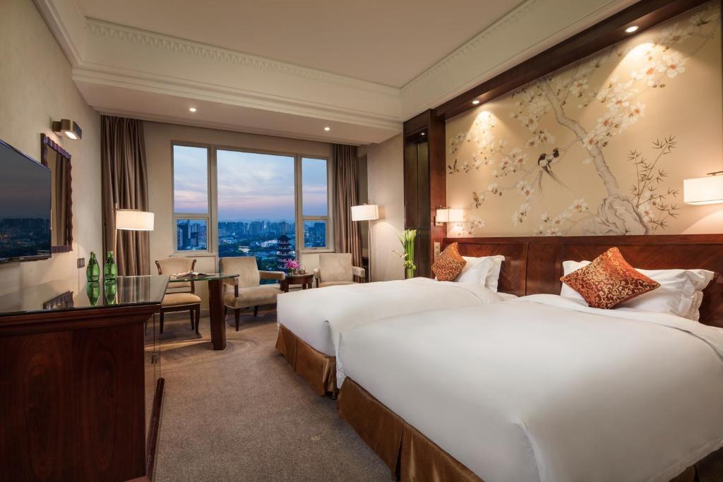 Двухместный (Двухместный номер Делюкс с 2 отдельными кроватями), Overseas Chinese Hotel Wenzhou