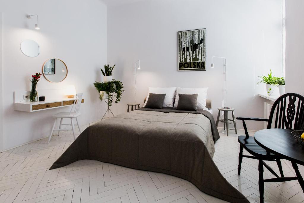 Двухместный (Апартаменты-студио с видом на внутренний двор), Apartamenty Browar Perła - Perła Brewery Apartments