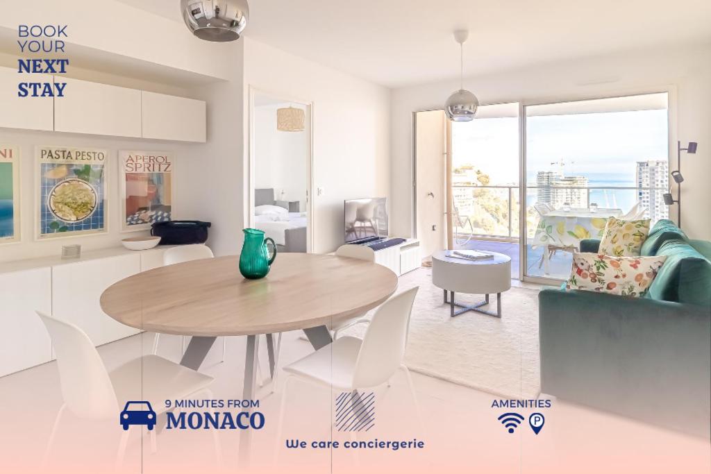 Superb new 2-room apartment -parking border Monaco - Tap to explore photos