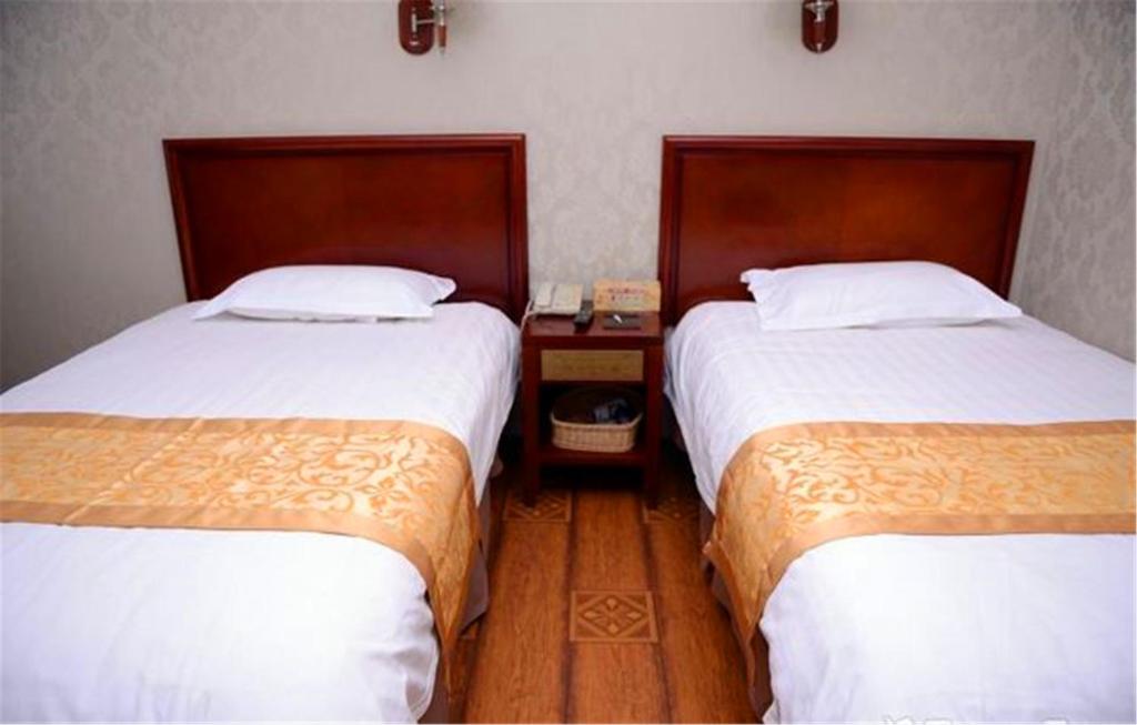 Двухместный (Двухместный номер Делюкс с 2 отдельными кроватями), GreenTree Inn Heilongjiang Harbin Zhongyang Street Business Hotel